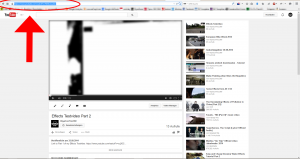 YouTube-Stream auswählen und URL kopieren.