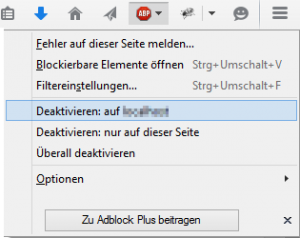 Nur auf bestimmten Seiten aktivieren / deaktivieren.