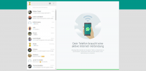 Die Ansicht des Messengers auf deinem Computer.